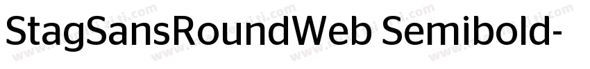 StagSansRoundWeb Semibold字体转换